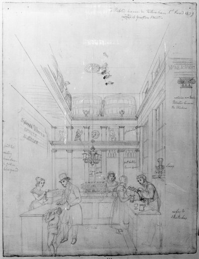 A London Liquor Shop by George Snr Scharf